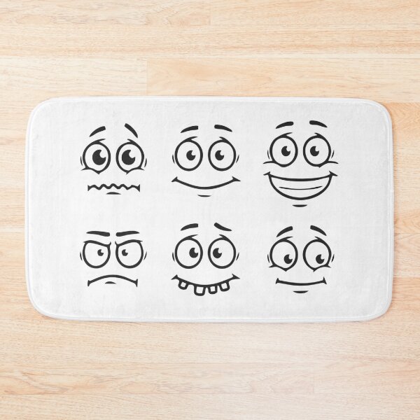 Item preview, Funny Mood Cartoon faces designed and sold by carlarmes.