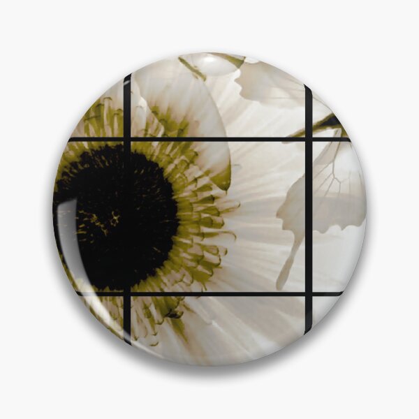 Item preview, transparent flower in  grey in frame. designed and sold by Robert Elfferich.