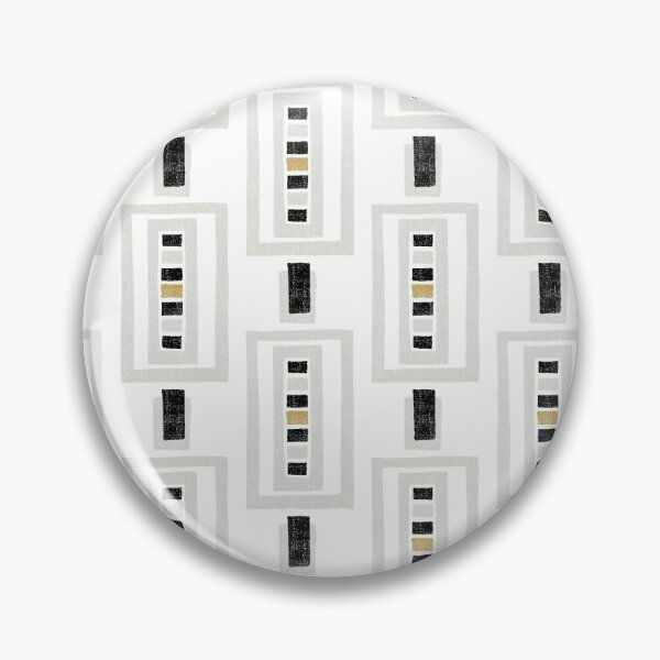 Item preview, Hand drawn block print pattern - black and white, gray, mustard designed and sold by Designedbyallie.