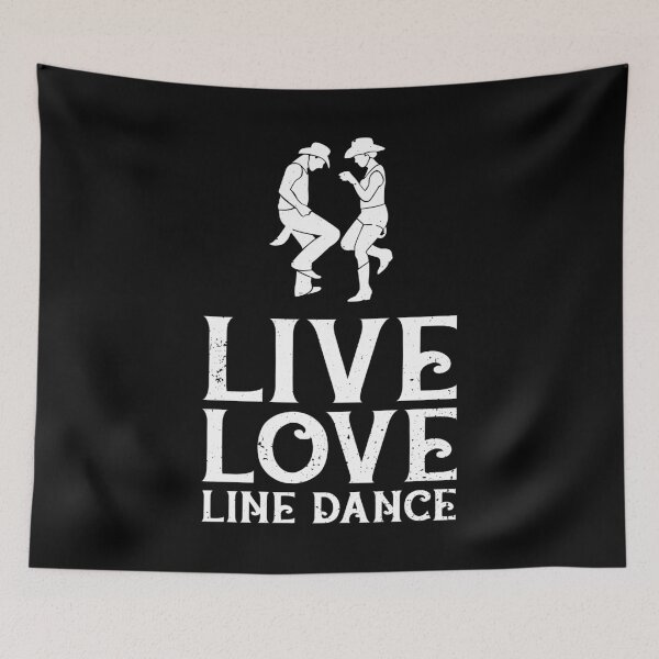 Item preview, Live Love Line Dance Dancing Dancer Country Music designed and sold by haselshirt.