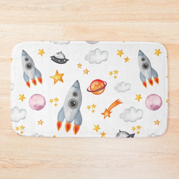 Item preview, Rockets / planets in space watercolor designed and sold by zabrinaz.