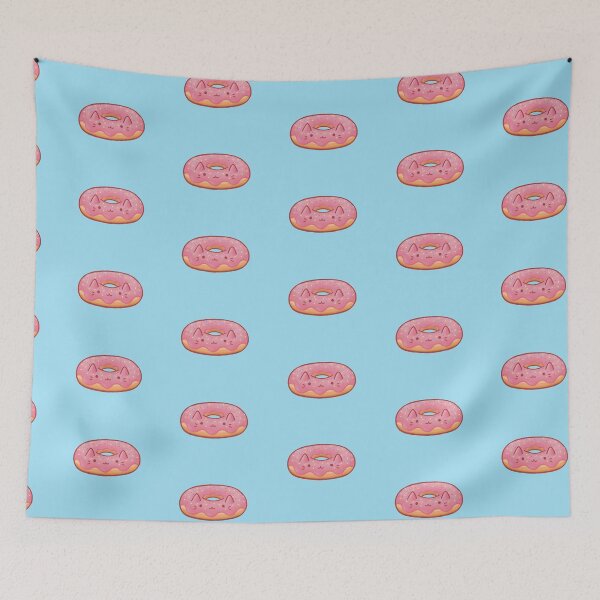 Item preview, Puppy Donuts - Pink strawberry chocolate cat designed and sold by MoonArtGlitch.
