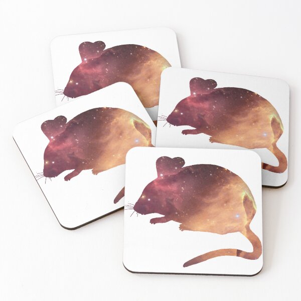 Item preview, Red Galaxy Mouse Silhouette designed and sold by DoodleMaus.