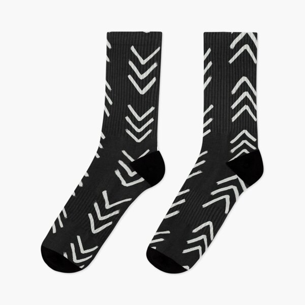 Item preview, Charcoal and soft white ink brushed arrow heads pattern designed and sold by misentangled.