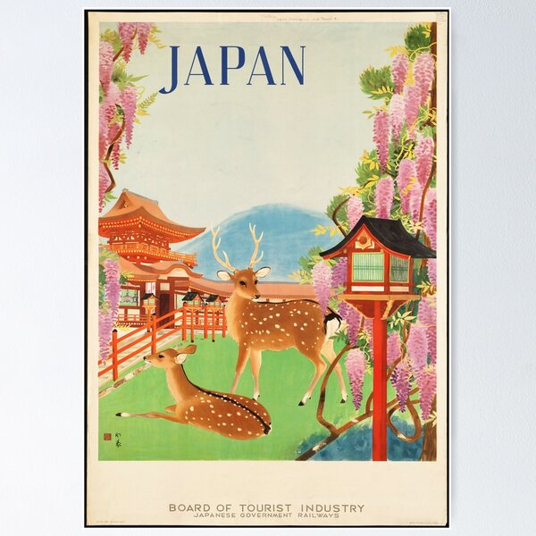 Poster japonais - Art mural japonais - Tokyo - Affiche japonaise - Voyage  japonais - 1930 - Art mural japonais - Tourisme japonais - Poster japonais  