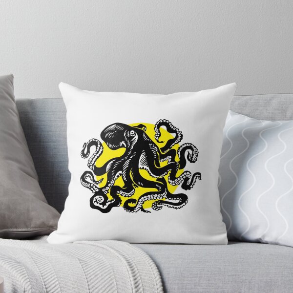 Item preview, Yellow tentacle octopus mask yellow designed and sold by Attenea.