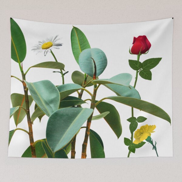 Item preview, Palm leaves with flowers, redecorate, refurbish, Stylize, nature, Fall designed and sold by jayne0524.