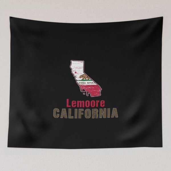 Item preview, Lemoore California State Distressed Flag Outline designed and sold by ha10378.