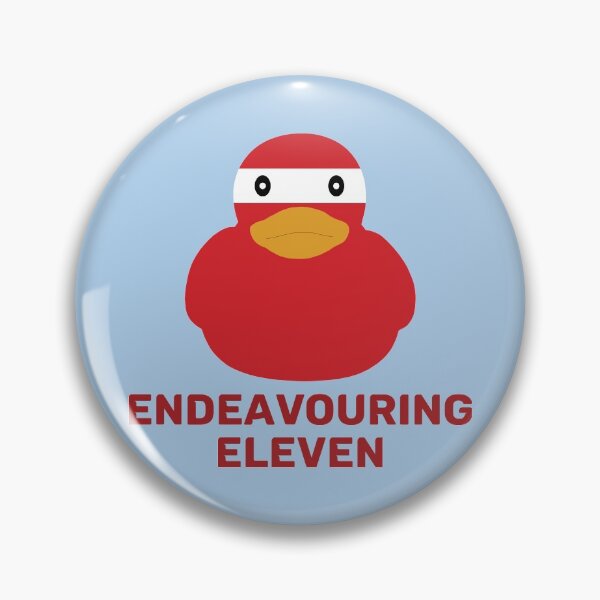 Item preview, Endeavouring Eleven red and white duck - original Stoke-on-Trent gift design designed and sold by StokeTees.
