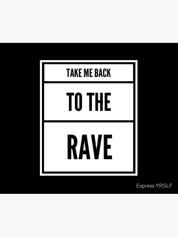 Thumbnail 6 of 6, Throw Blanket, Take Me Back To The Rave designed and sold by Express YRSLF.
