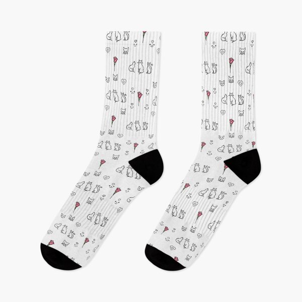 Item preview, Сute pixelated witch black cats, smiles, hearts, roses designed and sold by Helena6.