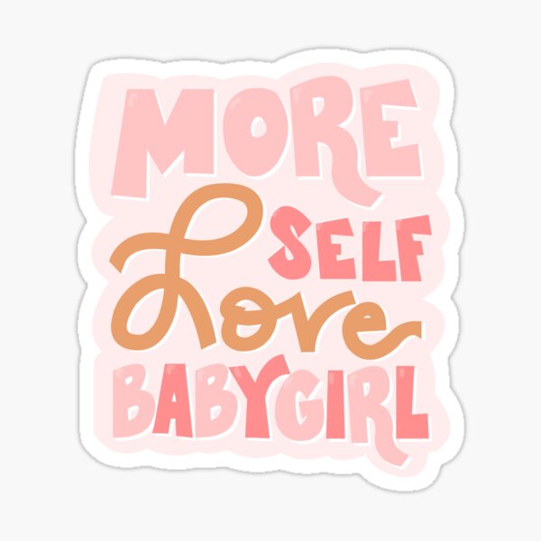 More self-love baby girl. self-care, self-esteem.' Water Bottle