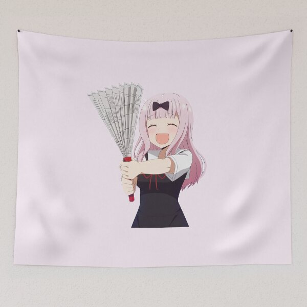 Item preview, Fujiwara Chika Newspaper Fan designed and sold by akshitamishra.