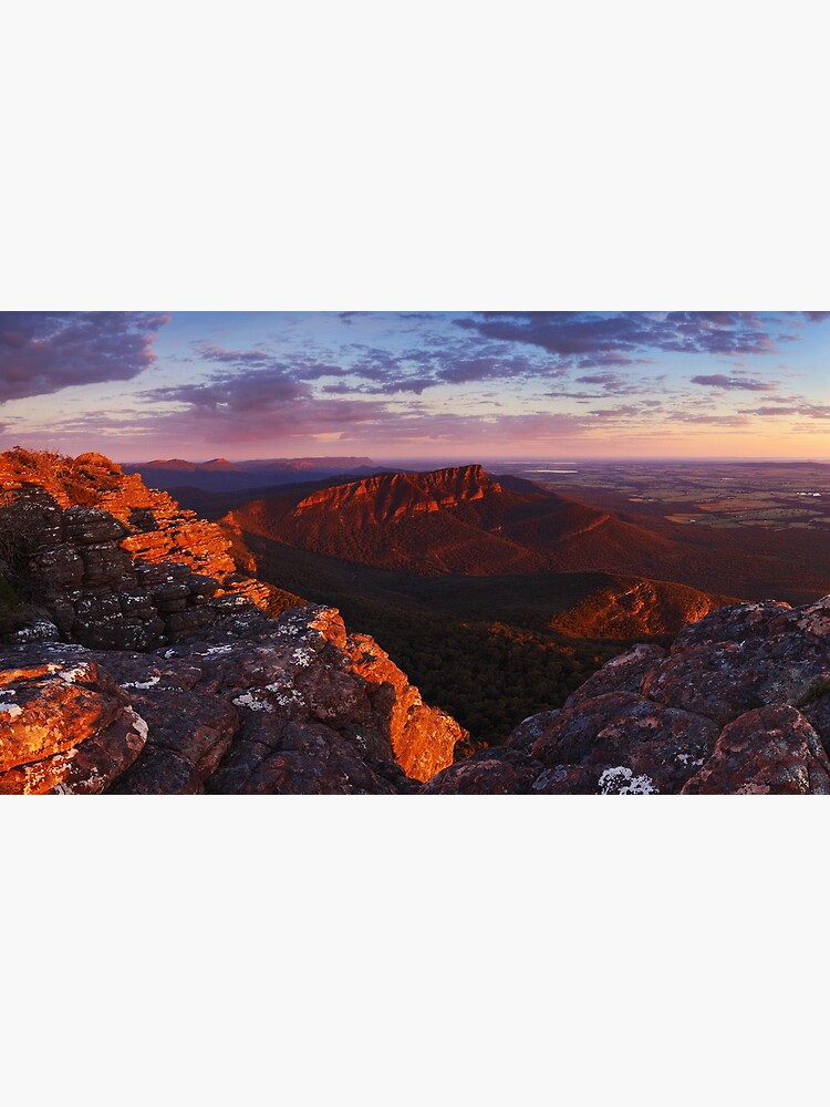 Thumbnail 3 of 3, Poster, Sunrise from Mt William - Grampians Victoria designed and sold by Rhinochaser.