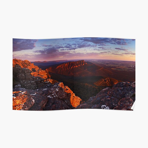 Sunrise from Mt William - Grampians Victoria Poster