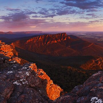 Artwork thumbnail, Sunrise from Mt William - Grampians Victoria by Mark Shean