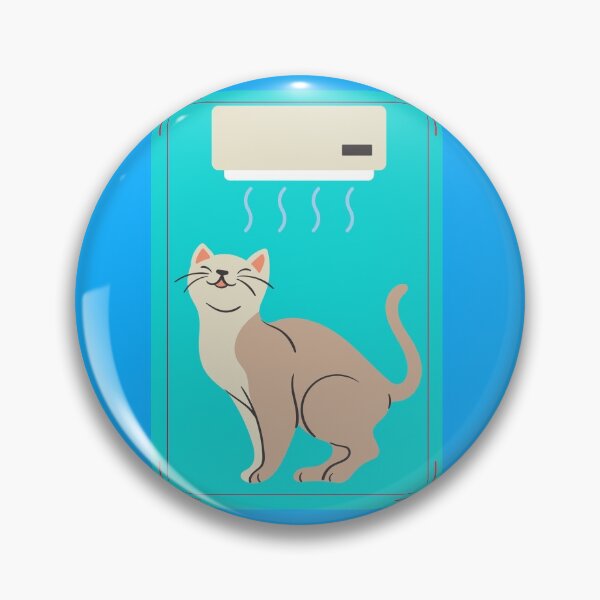 Item preview, A cat in air conditioner designed and sold by Giree07.