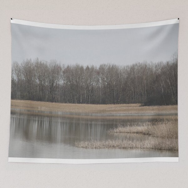 Item preview, Madine lake natural reeds landscape	 designed and sold by EstelleRossetti.