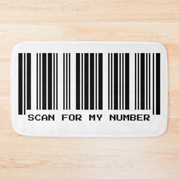Item preview, Scan for My Number Fun Tagline Barcode Stripe Pattern designed and sold by sweeann.