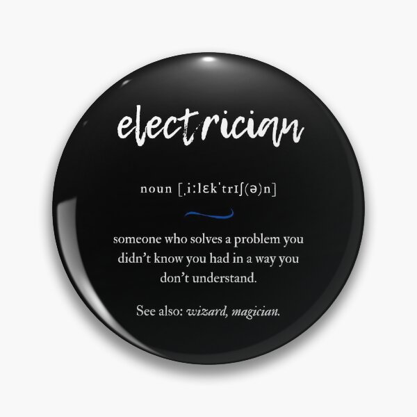 Artikelvorschau, Electrician (Elektriker) Definition | Dictionary Collection entworfen und verkauft von Designschmiede.