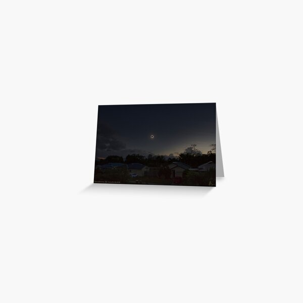Cairns Total Solar Eclipse 14-11-2012 Greeting Card