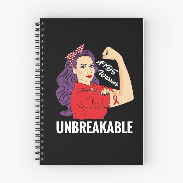Item preview, AIDS Awareness HIV Warrior Unbreakable Support designed and sold by ZNOVANNA.