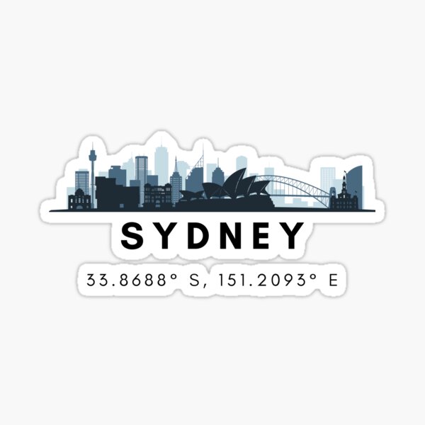 Item preview, Sydney coordinates designed and sold by Meaningfully.
