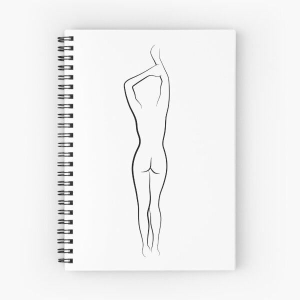 Item preview, Nude Silhouette Line Art Drawing - Self Reliant Sienna designed and sold by Melody Watson.