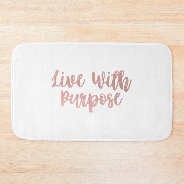 Item preview, Live With Purpose Rose Gold AGD designed and sold by Stickers by SoSrat.