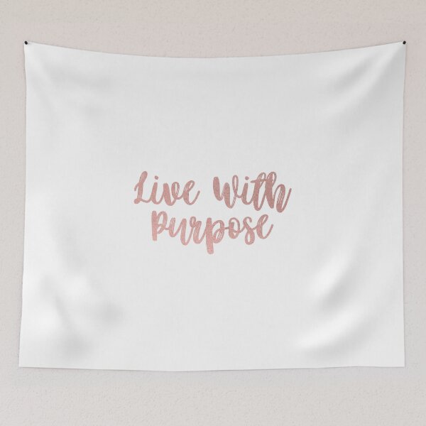 Item preview, Live With Purpose Rose Gold AGD designed and sold by Stickers by SoSrat.