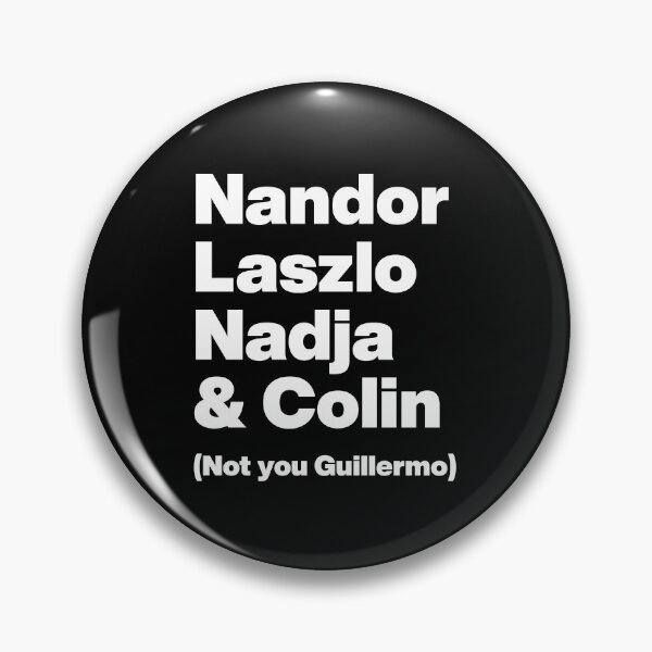 Item preview, Nandor Laszlo Nadja and Colin (Not you Guillermo) - What We Do In the Shadows - White Text Graphic designed and sold by TypeHaus™.