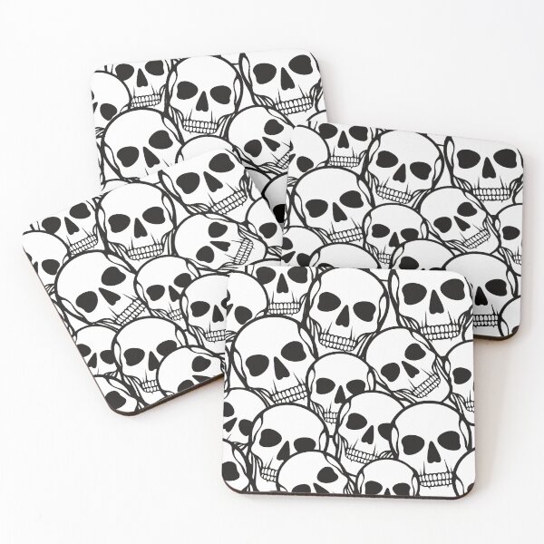 Item preview, Grinning Human Skulls designed and sold by patternprint1.