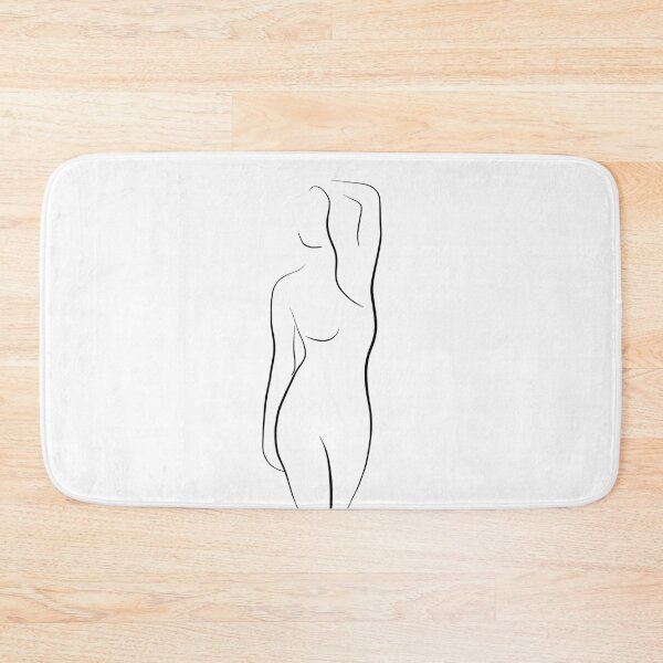 Item preview, Nude Woman Line Drawing - Mya My Dear designed and sold by Melody Watson.