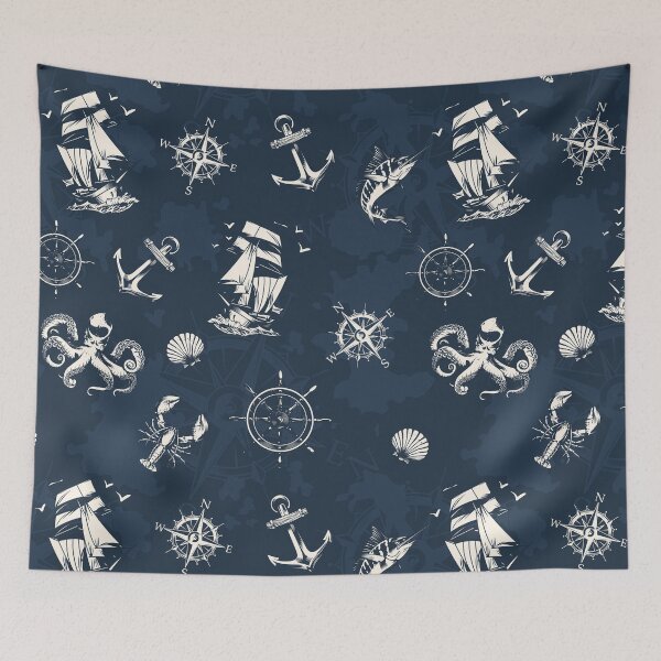 Aperçu de l'œuvre Prenez les vagues - Vintage Nautical créée et vendue par willowdesigns.