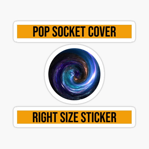 Galaxy vortex pop socket Sticker