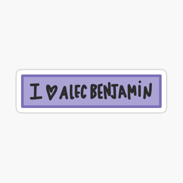 Artikel-Vorschau von Ich Herz Alec Benjamin, designt und verkauft von bentobean-.