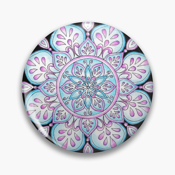 Item preview, Blue Purple Pink Enchanted Mandala designed and sold by Sunfreestar.