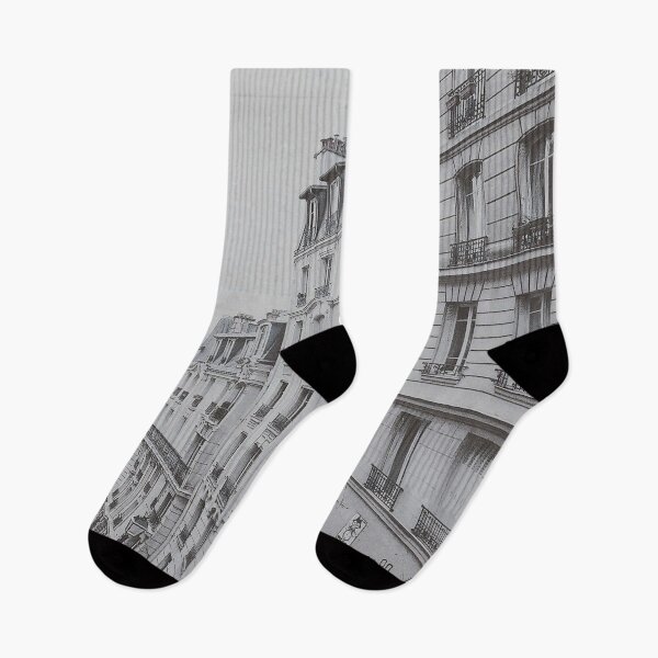 Item preview, Grey Scale Parisian Buildings designed and sold by Freshfroot.