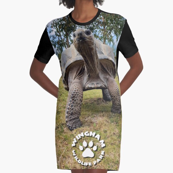 Ted the Ticklish Tortoise Graphic T-Shirt Dress