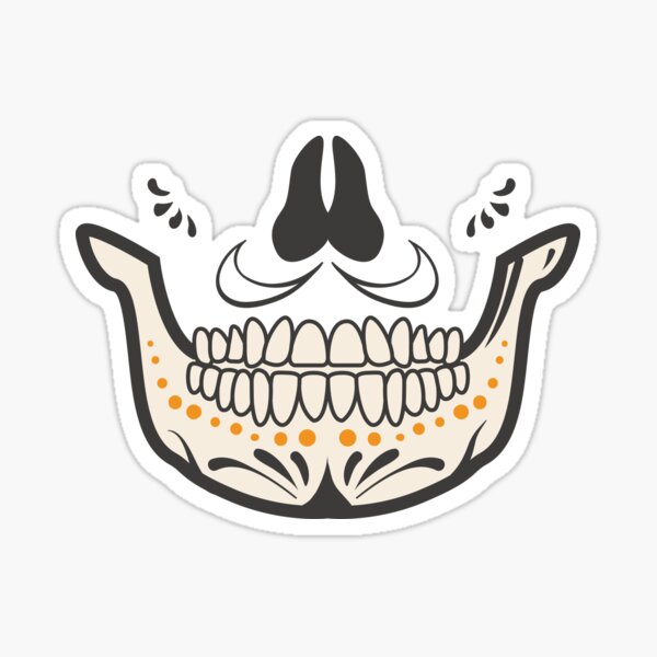 Item preview, Dia de los Muertos - Funny Floral Skull Design designed and sold by Steave-Gibson.