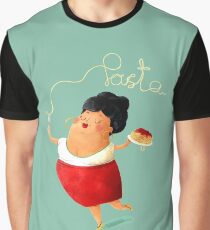 Spaghetti Pasta Lady Graphic T-Shirt