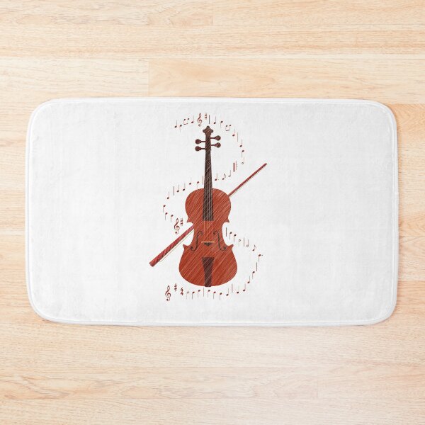 Item preview, Violin with music notes designed and sold by magenta-dream.