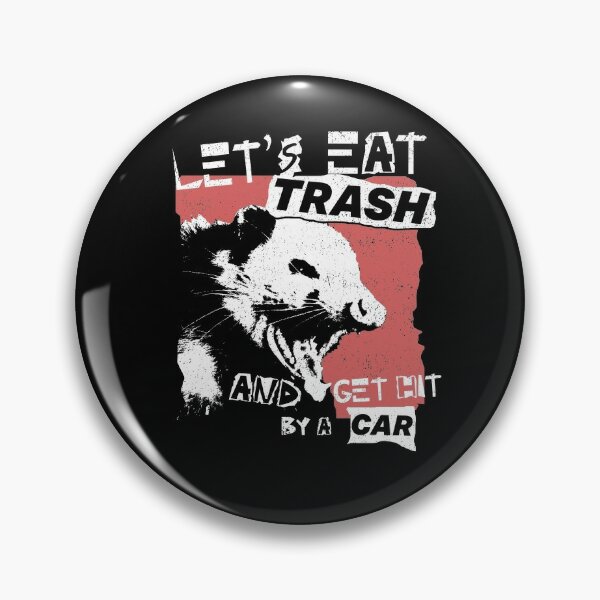 Let's Eat Trash And Get Hit By A Car Pin