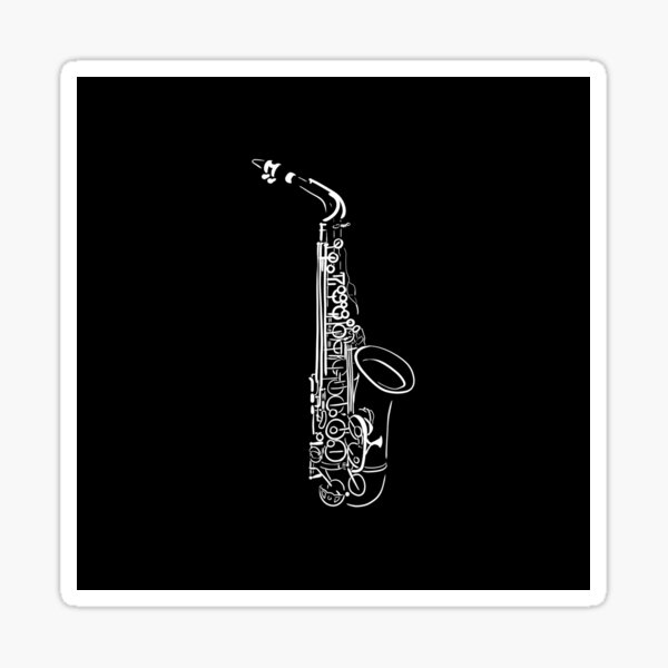 Sax Sticker By A Bay Redbubble