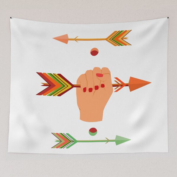 Item preview, The hand holds an arrow and two arrows above and below. designed and sold by zatmeniee.