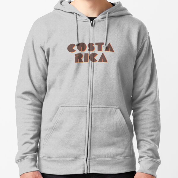 ¡Costa Rica! Sudadera con capucha y cremallera