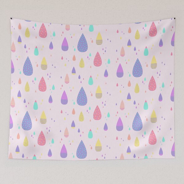 Item preview, cute purple colorful drops  designed and sold by TheSimpleMan.