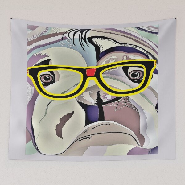 Item preview, Bulldog with Glasses designed and sold by EloiseArt.