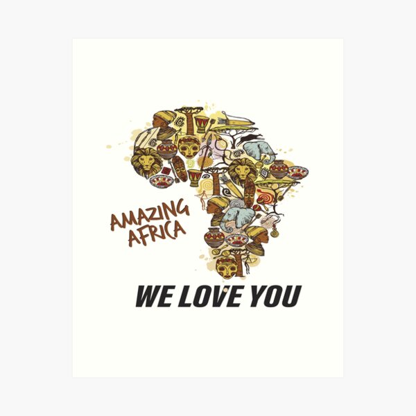 Item preview, WE LOVE YOU AMAZING AFRICA  designed and sold by SalaheddineB.