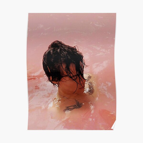 harry swimming pink Poster